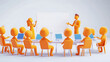© Mahmud - 3D Cartoon Business Team Meeting and Presentation Scene