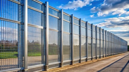 Modular Steel Fence Elements Stack for Industrial Security Boundary Design