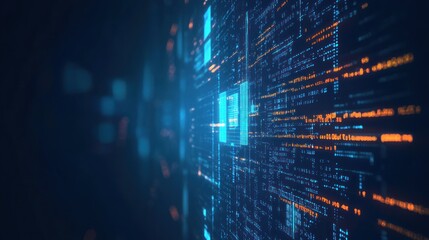 Abstract Digital Code Background