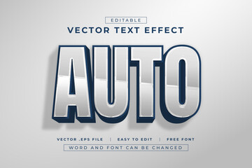 Vector auto 3d editable text effect