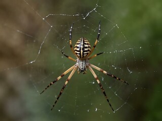 Wall Mural - Australian Garden Orb Weaver Spider (Argiope catenulata).