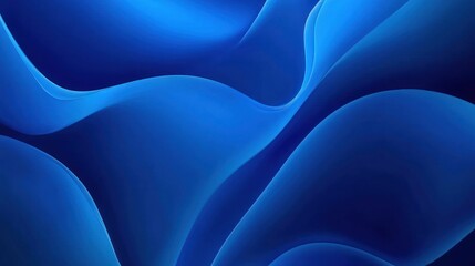 Poster - abstract blue waves