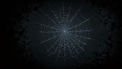 Black cobwebs illustration.