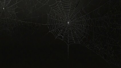 Black cobwebs illustration.
