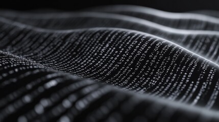 Poster - binary code abstract background
