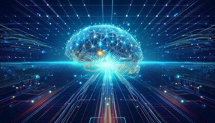 Wall Mural - Artificial intelligence and future concept