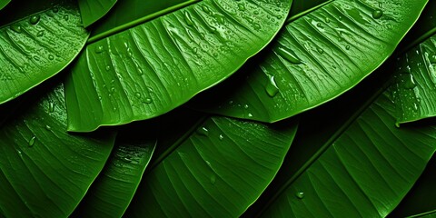 Canvas Print - green leaf background