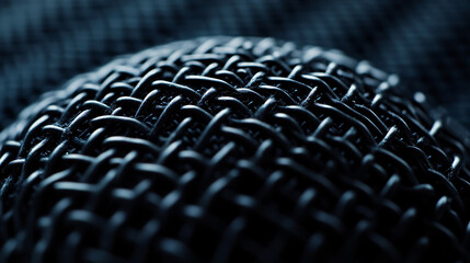 Abstract Metallic Grid Pattern
