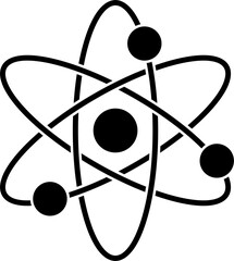 Atom icon illustration vector