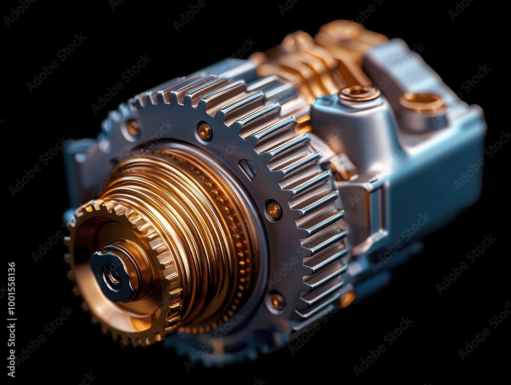 Gears Exploded View Exploded view of mechanical gears in a gearbox, showing torque ...