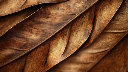 Aufkleber - Dry leaf of palm tree closeup Natural texture : Generative AI