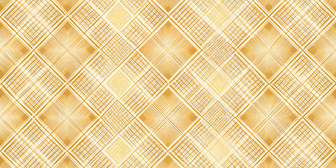 Poster - golden diamond pattern: luxurious abstract background texture