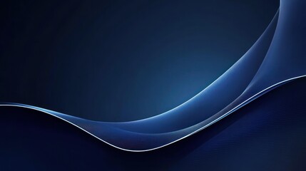 Poster - abstract blue wave background