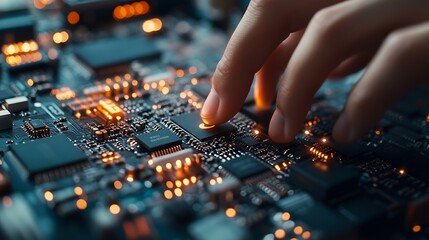 Poster - Cyber security IT engineer working on protecting network against cyberattack from hackers on internet Secure access for online privacy and personal data protection Hands typing on keyb : Generative AI