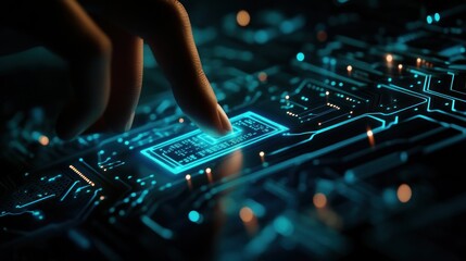 Poster - cyberpunk circuitry