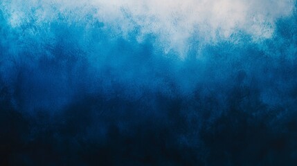 Wall Mural - abstract blue background resembling a stormy ocean with white gradient fading to black. ideal for de