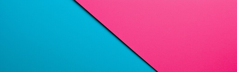 Poster - Minimalist composition featuring a diagonal line dividing the image into two colored sections, creating a dynamic and modern aesthetic