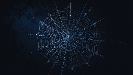 indigo spider web illustration
