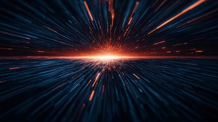 abstract light streaks explosion