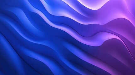 Poster - Abstract Blue and Purple Wave Background