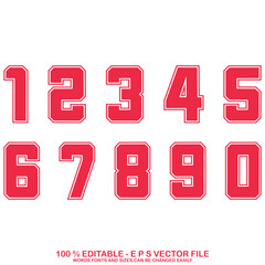 Vector classic sport basketball jersey number vector