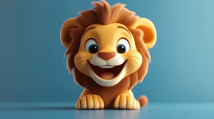 lion toy isolated on white