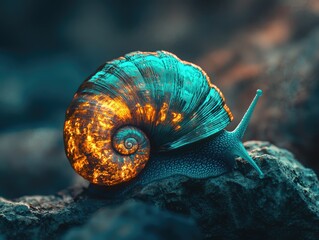 snail on a leaf