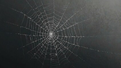 light gray spider web illustration