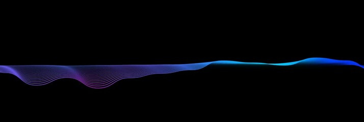 Poster - curved wavy lines tech futuristic motion background. dynamic abstract line waving loop line. metaver