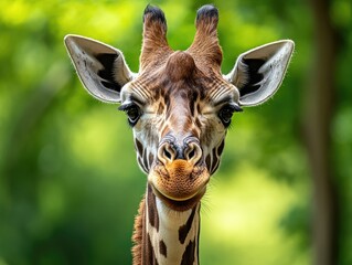 portrait of giraffe