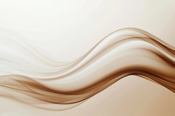 Poster - Abstract swirling steam rises gracefully, hinting at a warm coffee cup in a serene and minimalist setting. Generative AI