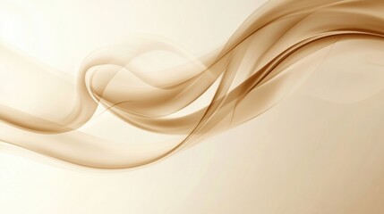 Poster - Abstract steam swirls gracefully rise in a warm cafe environment, evoking comfort and relaxation from an unseen coffee cup. Generative AI