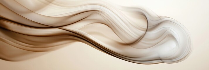 Poster - Swirling steam rises softly from an unseen coffee cup in a cozy, warm atmosphere, evoking comfort and relaxation in the morning. Generative AI