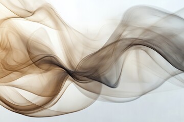 Poster - Swirling abstract patterns of smoke intertwine with rich coffee tones creating a captivating visual experience. Generative AI