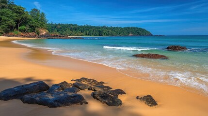 Wall Mural - Serene Beach with Turquoise Waters