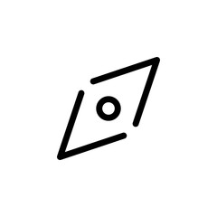 Fototapete - Compass icon set. arrow compass vector icon ; social media explore, discovery icons	
