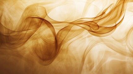 Aufkleber - Abstract swirling patterns of smoke-like tones combined with rich coffee hues create a captivating visual experience. Generative AI
