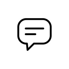 comment icon speech bubble symbol Chat message icons - talk message Bubble chat icon. web vector icon	