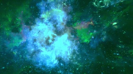 Wall Mural - glowing color space nebula particle background