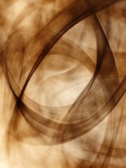 Aufkleber - swirling abstract patterns of smoke intertwining with deep coffee tones in a captivating visual comp