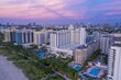 © Zenstratus - Beach front of art deco hotels and condos at sunrise. Miami Beach, Miami, Florida, United States.