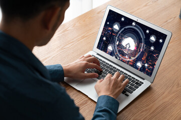 Poster - cloud computing software for modish remote work and personal data storage