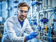 © Supittra - Skilled technician working with advanced equipment in a modern laboratory setting for technical tasks