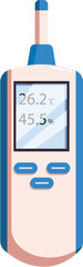 Poster - Digital thermo hygrometer measuring temperature and relative humidity level