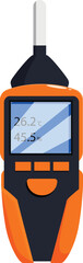 Poster - Digital thermohygrometer measuring temperature and humidity level
