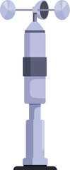 Poster - This illustration shows an anemometer, a device that measures wind speed and direction