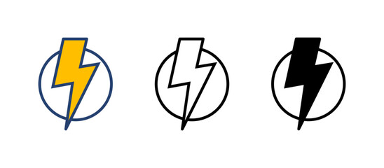 Sticker - Power icon vector. Power Switch Icon. Electric power