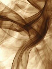 Leinwandbilder - Abstract swirling patterns of smoke intertwined with deep coffee tones creating a captivating visual experience. Generative AI