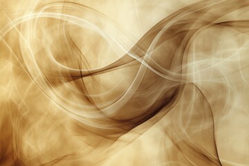Aufkleber - abstract swirling patterns of smoke blend harmoniously with rich coffee tones in a captivating displ