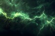 © Your Background - Lightning illuminating a stormy green sky background for energy, power, danger design concept